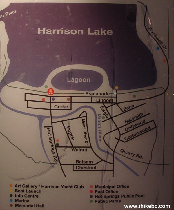 Harrison Hot Springs Resort Map splash